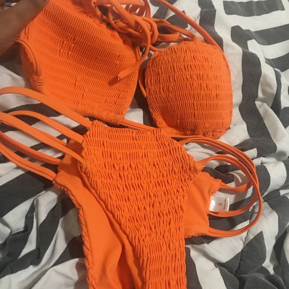 Icon swim orange two piece bikini